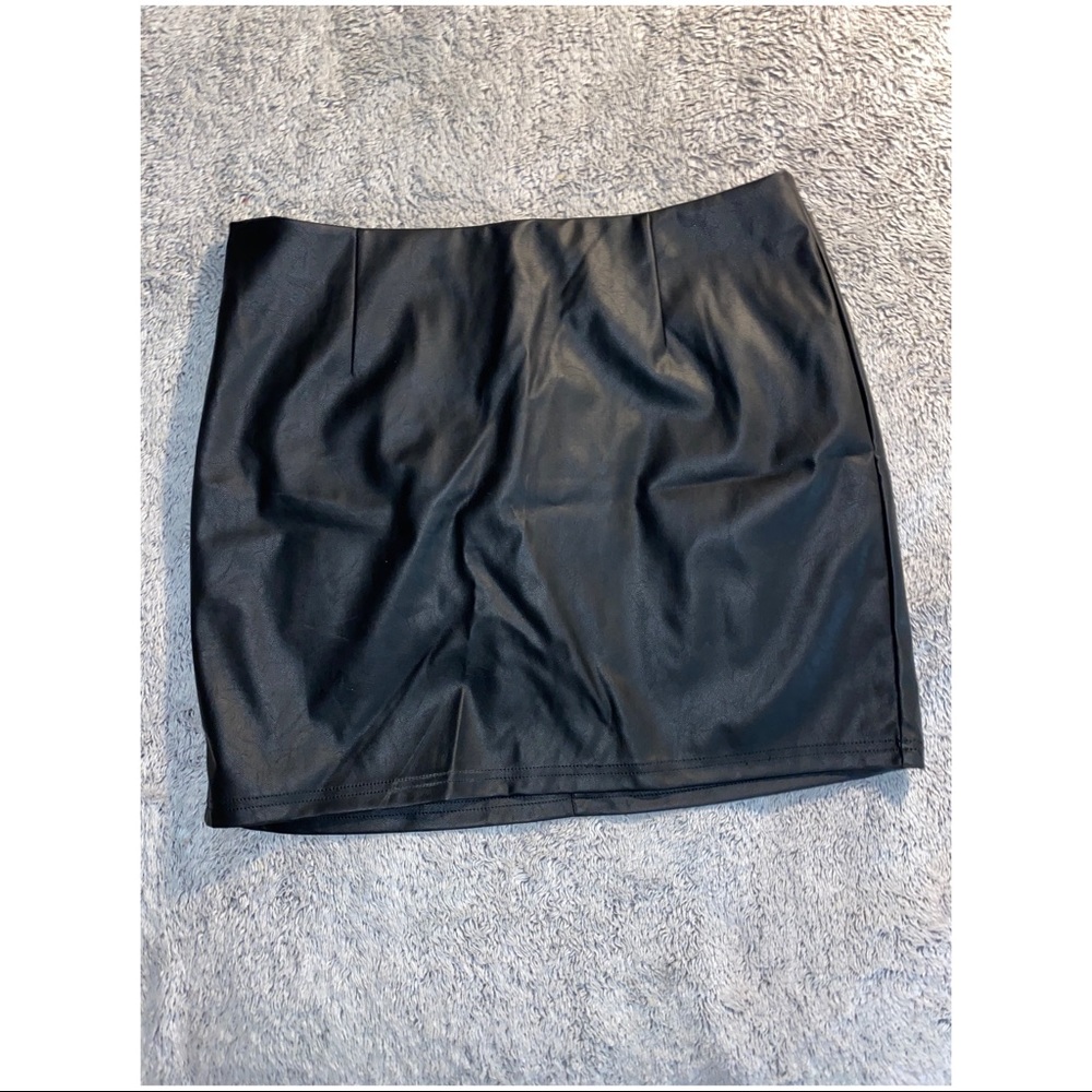 Leather Mini Skirt